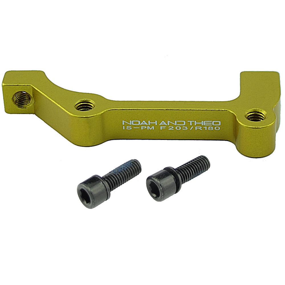 Ultralight Disco Freno Adattatore Posteriore 180mm Is Telaio a Post Pm Pinza Oro