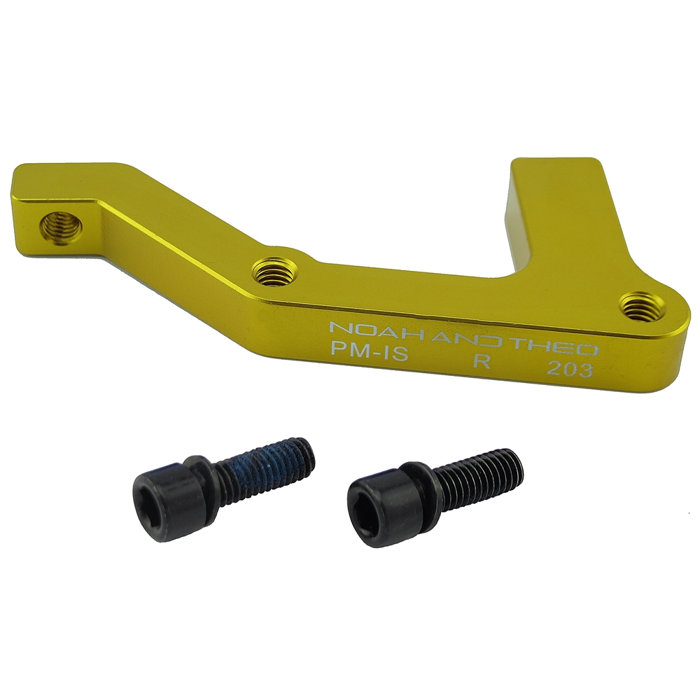 Ultralight Disco Freno Adattatore Posteriore 180mm Is Telaio a Post Pm Pinza Oro
