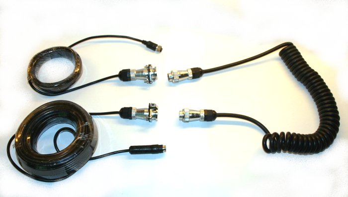 Truck Trailer Suzie Coiled Cable For Reversing Cameras Waterproof Connectors Ebay