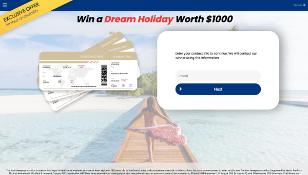 Win a $1,000 Dream Holiday